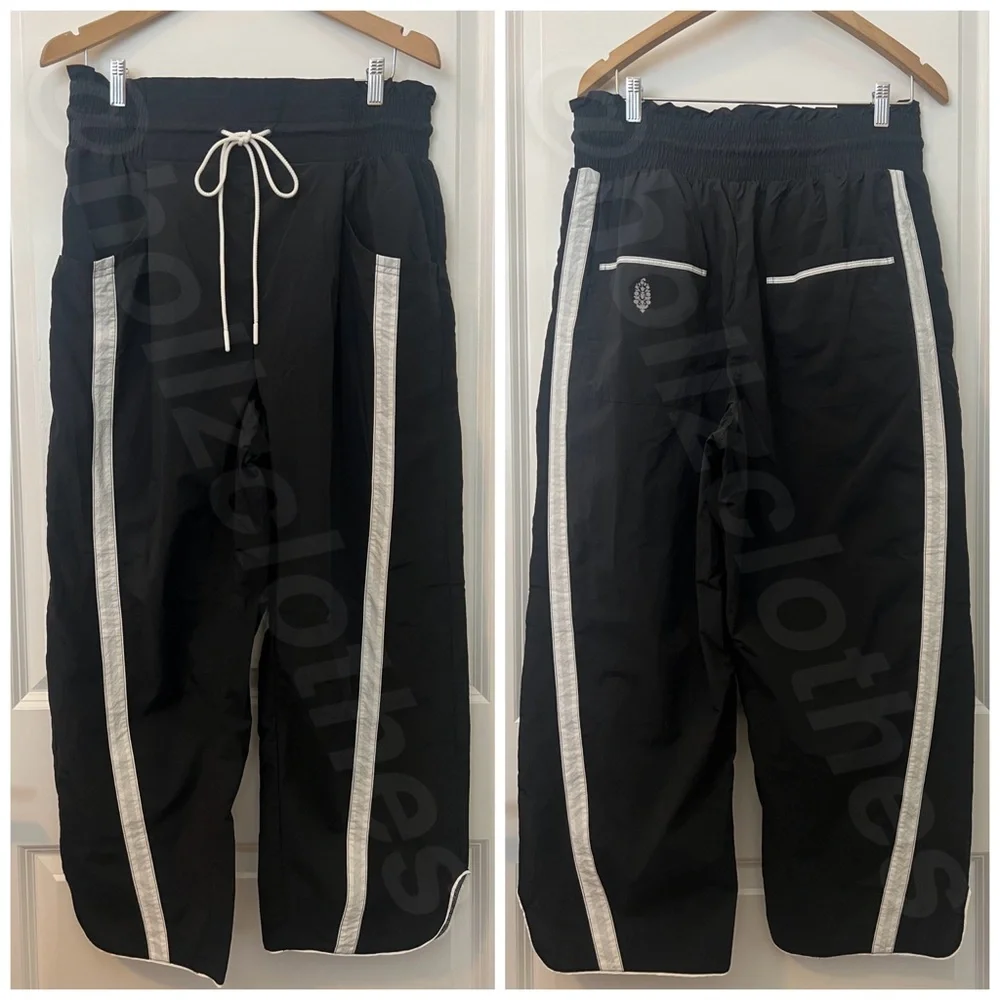 ❌SOLD❌ NWOT Free People Champ Is Here Pants Black ❌SOLD❌ - Picture 4 of 12